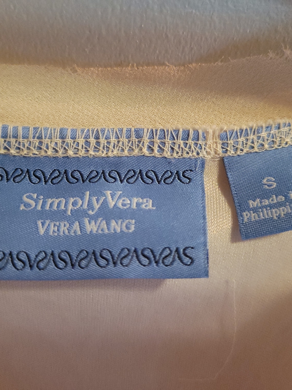 Simply Vera Vera Wang Pleated Cream Sleeveless Dress with Waist Tie Womens Small - Picture 2 of 10